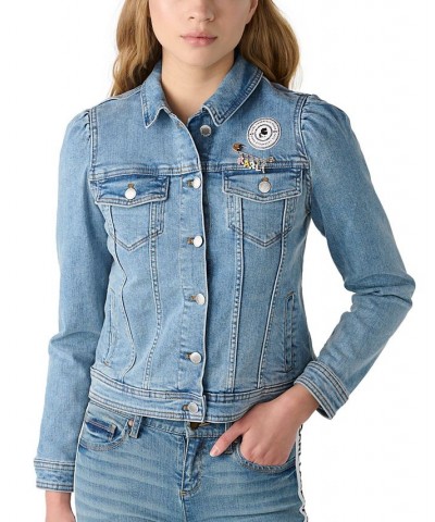 Women's Denim Jacket With KLP Pins Bluestar $38.85 Jackets