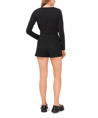 Women's Tweed Shorts Rich Black $30.94 Shorts