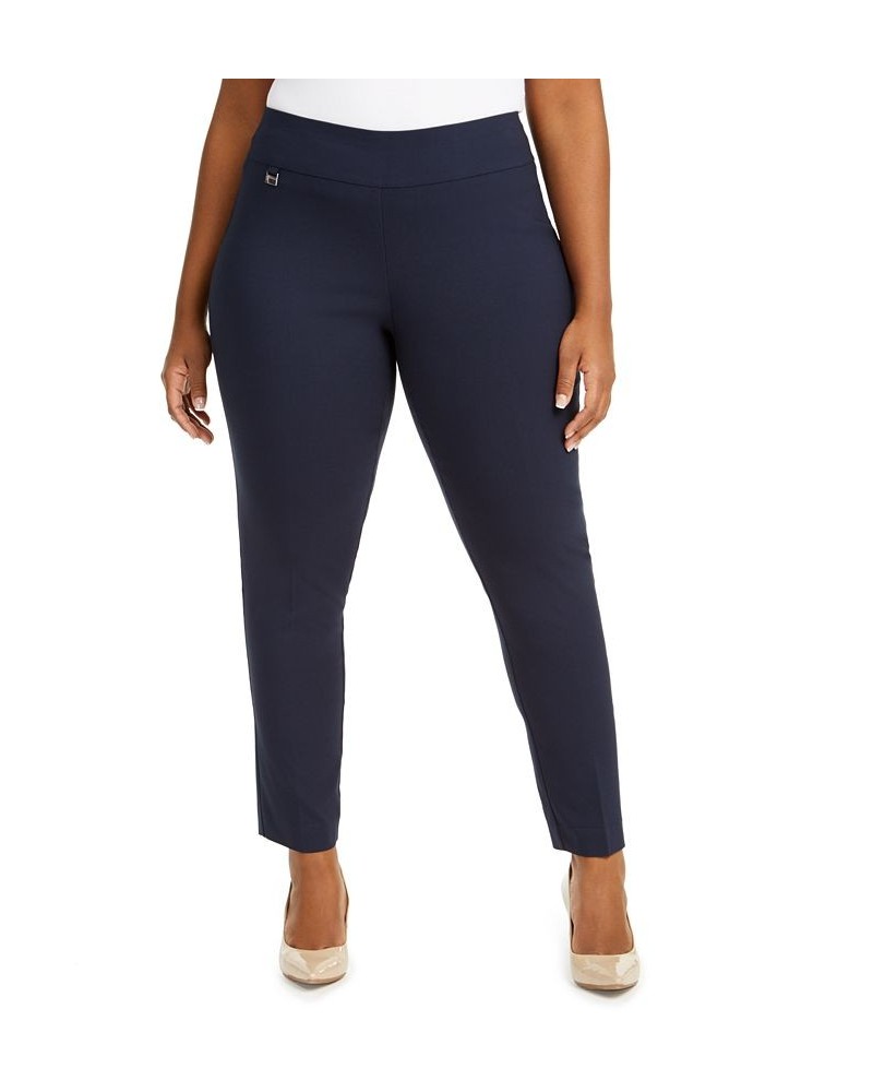 Plus Size Tummy-Control Pull-On Skinny Pants Modern Navy $22.49 Pants