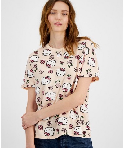 Juniors' Hello Kitty Short-Sleeve Graphic T-Shirt Cloud Pink $9.50 Tops