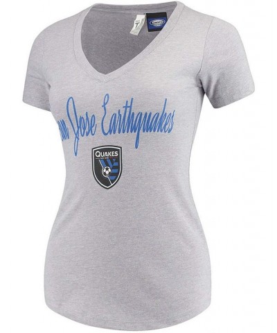 Women's Royal and Gray San Jose Earthquakes Forge Flannel Set Royal, Gray $24.75 Pajama