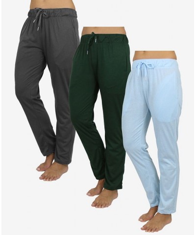 Women's Loose Fit Classic Lounge Pants Pack of 3 Charcoal, Hunter, Blue $36.57 Pants