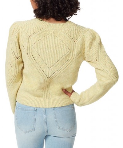 Sam Edelmen Women's Julietta Puff-Sleeve Cardigan Green $32.56 Sweaters