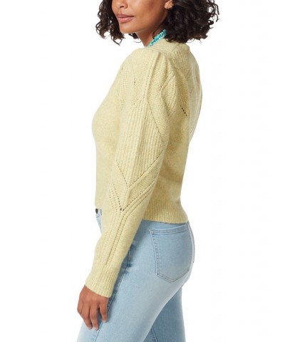 Sam Edelmen Women's Julietta Puff-Sleeve Cardigan Green $32.56 Sweaters