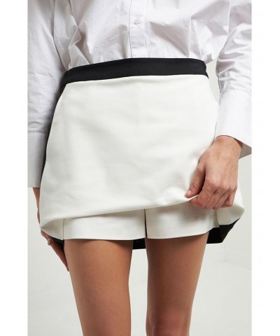 Women's Colorblock Skort White/black $49.50 Shorts