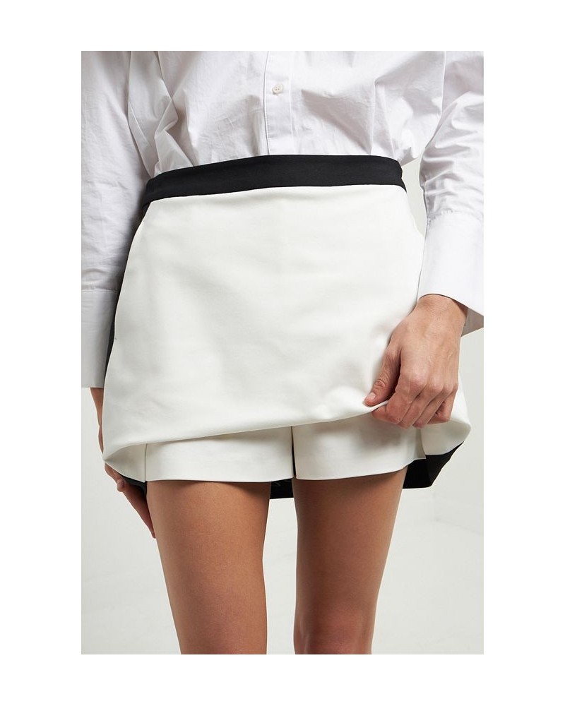 Women's Colorblock Skort White/black $49.50 Shorts