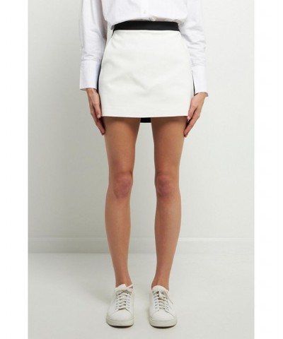 Women's Colorblock Skort White/black $49.50 Shorts