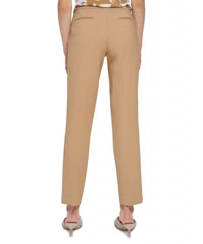 Petite Infinite Stretch Slim-Leg Ankle Pants Luggage $32.70 Pants