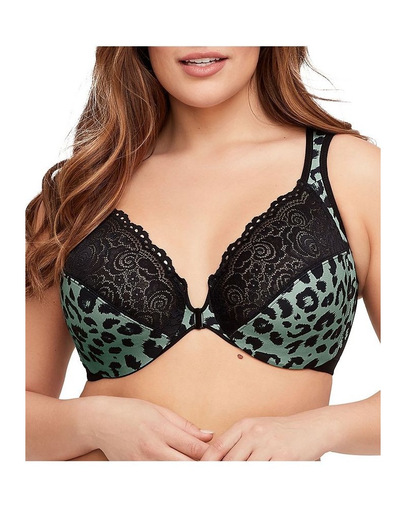 Women's Full Figure Plus Size Wonderwire Front Close Bra Centennial Leopard $24.18 Bras