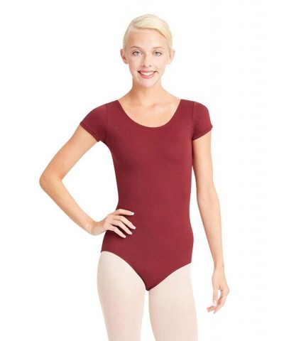 Short Sleeve Leotard Tan/Beige $20.70 Tops