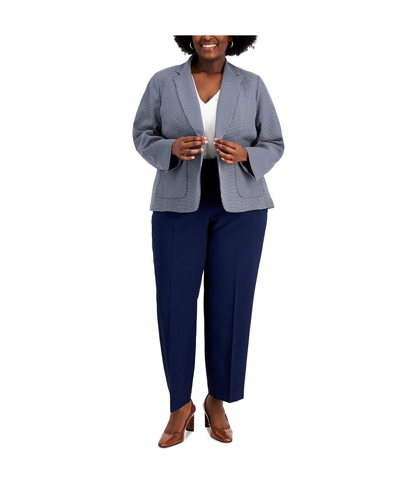 Plus Size Slim-Leg Pantsuit Blue $45.00 Suits