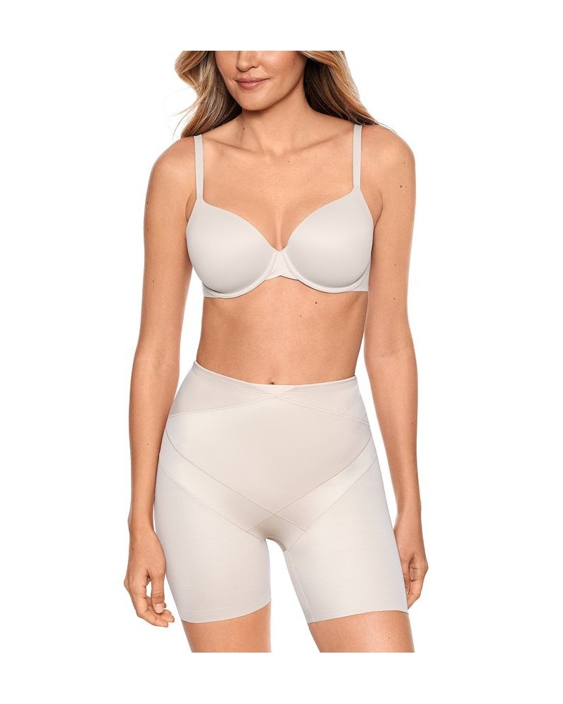 Women's Extra-Firm Tummy Tuck Waistline Bike Shorts 2414 Tan/Beige $26.40 Shapewear