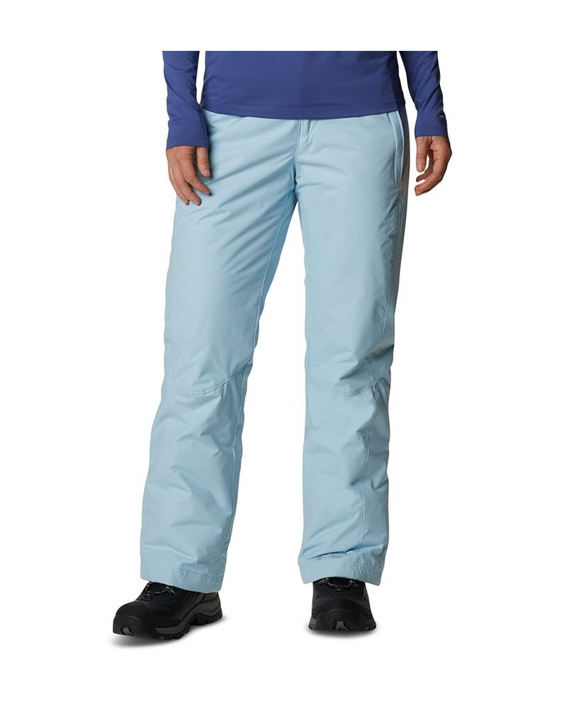 Women's Modern Mountain Internal-Gaiter Snow Pants Spring Blue $36.48 Pants