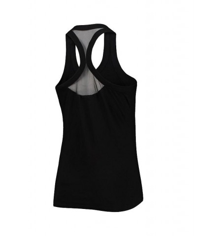 Women's Black Atlanta Braves Tonal Athleisure Racerback Tank Top Black $33.03 Tops