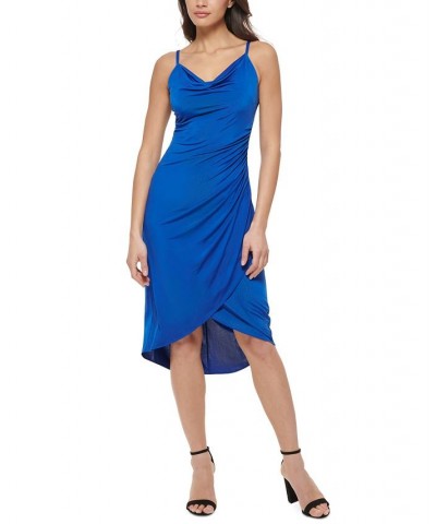Cowlneck Slip Dress Cobalt $47.20 Dresses