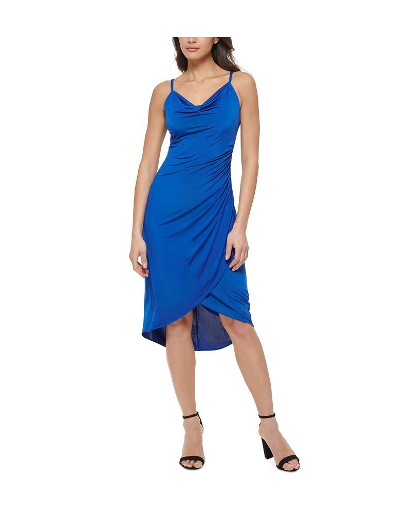 Cowlneck Slip Dress Cobalt $47.20 Dresses