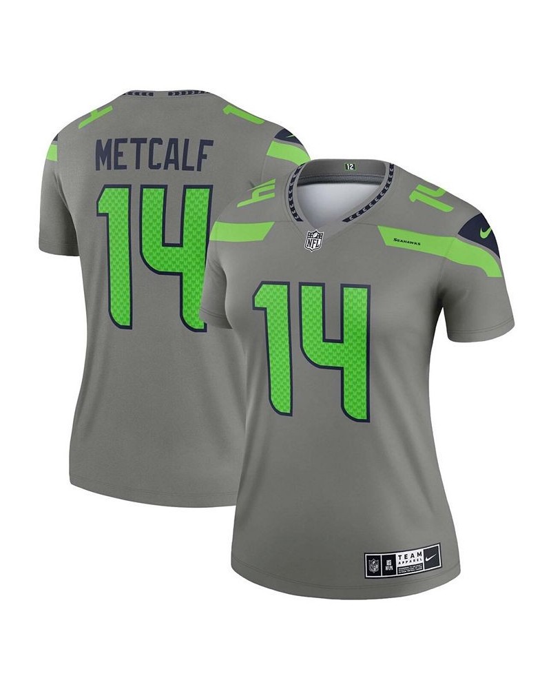 Women's DK Metcalf Gray Seattle Seahawks Inverted Legend Jersey $46.20 Jersey