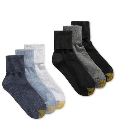 Women's 6-Pack Casual Turn Cuff Socks Also Available In Extended Sizes Multi $17.70 Socks