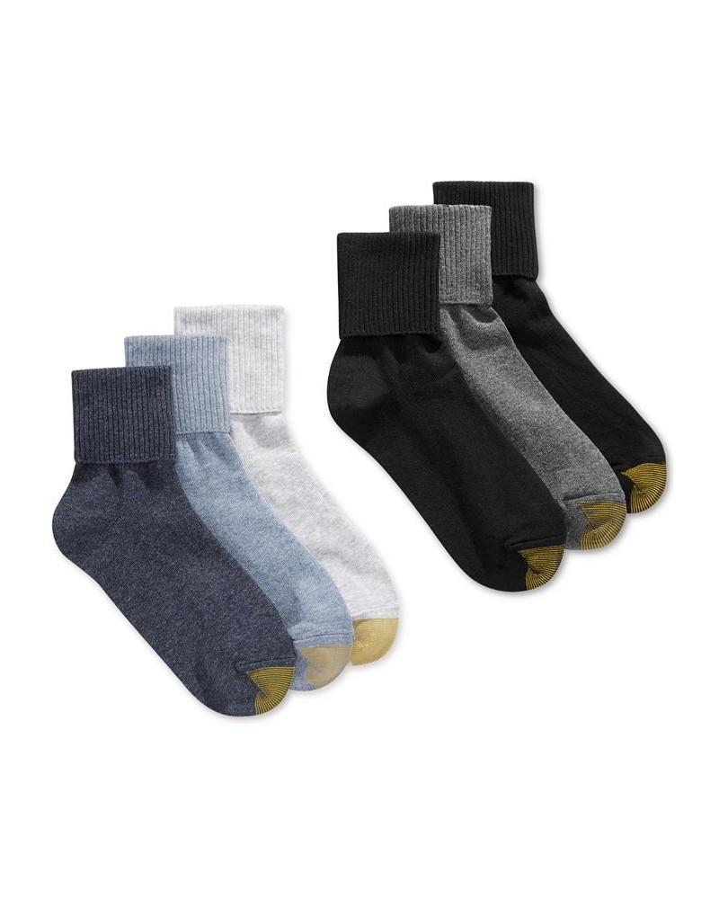 Women's 6-Pack Casual Turn Cuff Socks Also Available In Extended Sizes Multi $17.70 Socks
