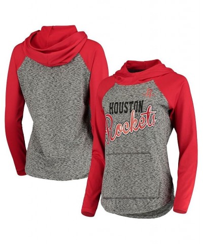 Women's Gray and Red Houston Rockets Championship Ring Raglan Pullover Hoodie Gray, Red $31.68 Sweatshirts