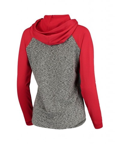 Women's Gray and Red Houston Rockets Championship Ring Raglan Pullover Hoodie Gray, Red $31.68 Sweatshirts