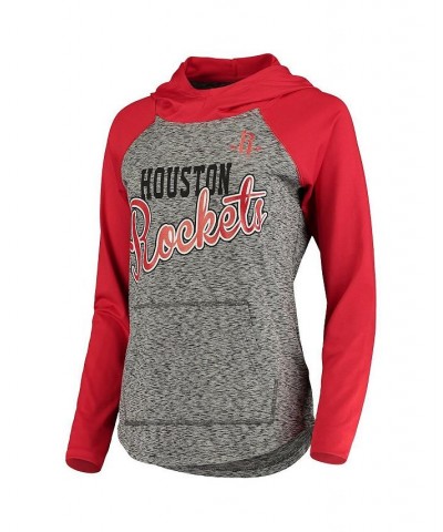 Women's Gray and Red Houston Rockets Championship Ring Raglan Pullover Hoodie Gray, Red $31.68 Sweatshirts