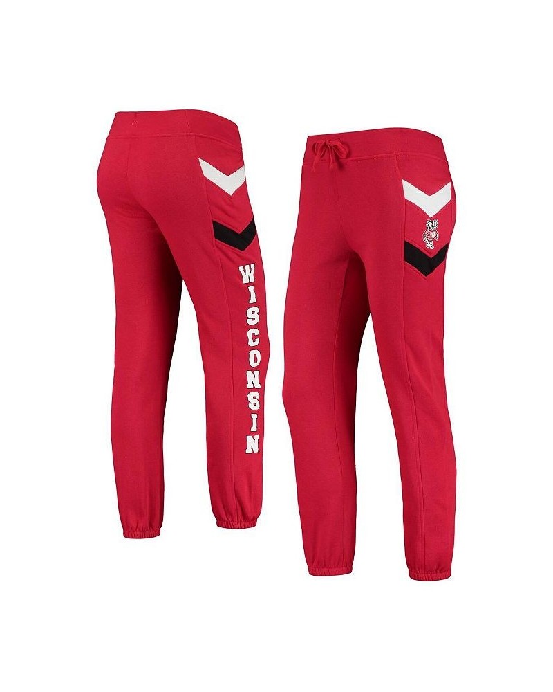 Women's Red Wisconsin Badgers Kripke Chevron Jogger Pants Red $27.49 Pants