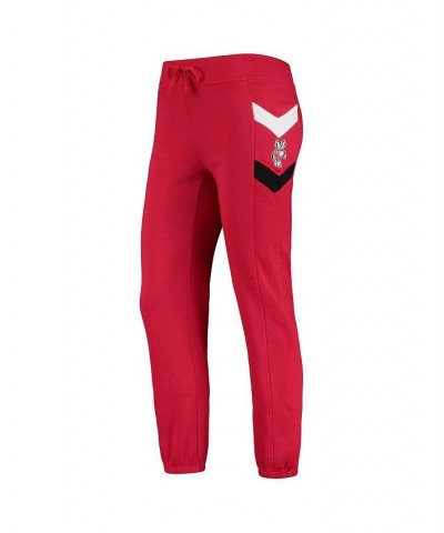 Women's Red Wisconsin Badgers Kripke Chevron Jogger Pants Red $27.49 Pants