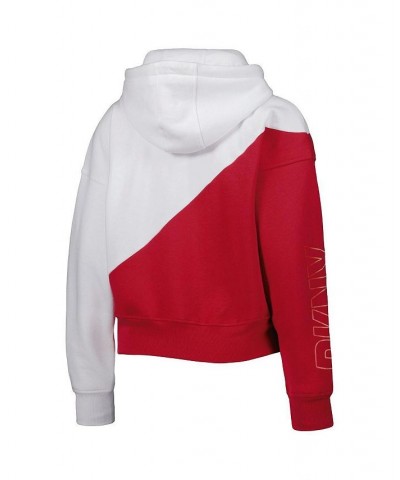 Women's White Red Tampa Bay Buccaneers Bobbi Color Blocked Pullover Hoodie White, Red $38.22 Sweatshirts