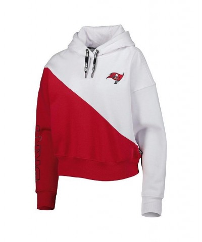 Women's White Red Tampa Bay Buccaneers Bobbi Color Blocked Pullover Hoodie White, Red $38.22 Sweatshirts