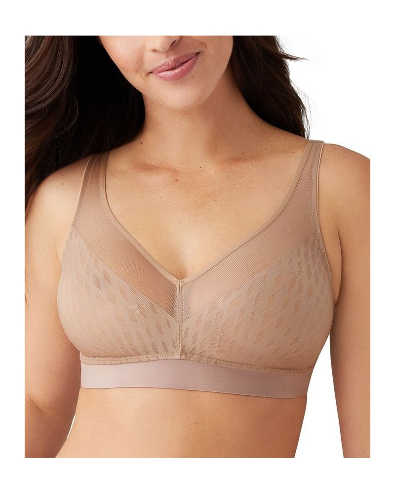 Women's Elevated Allure Wirefree Bra 852336 Tan/Beige $39.20 Bras