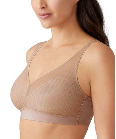 Women's Elevated Allure Wirefree Bra 852336 Tan/Beige $39.20 Bras