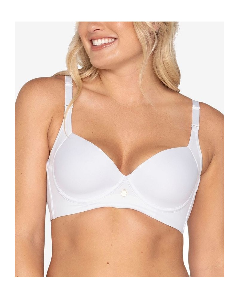 Women's Back Smoothing Bra with Soft Full Coverage Cups White $35.25 Bras