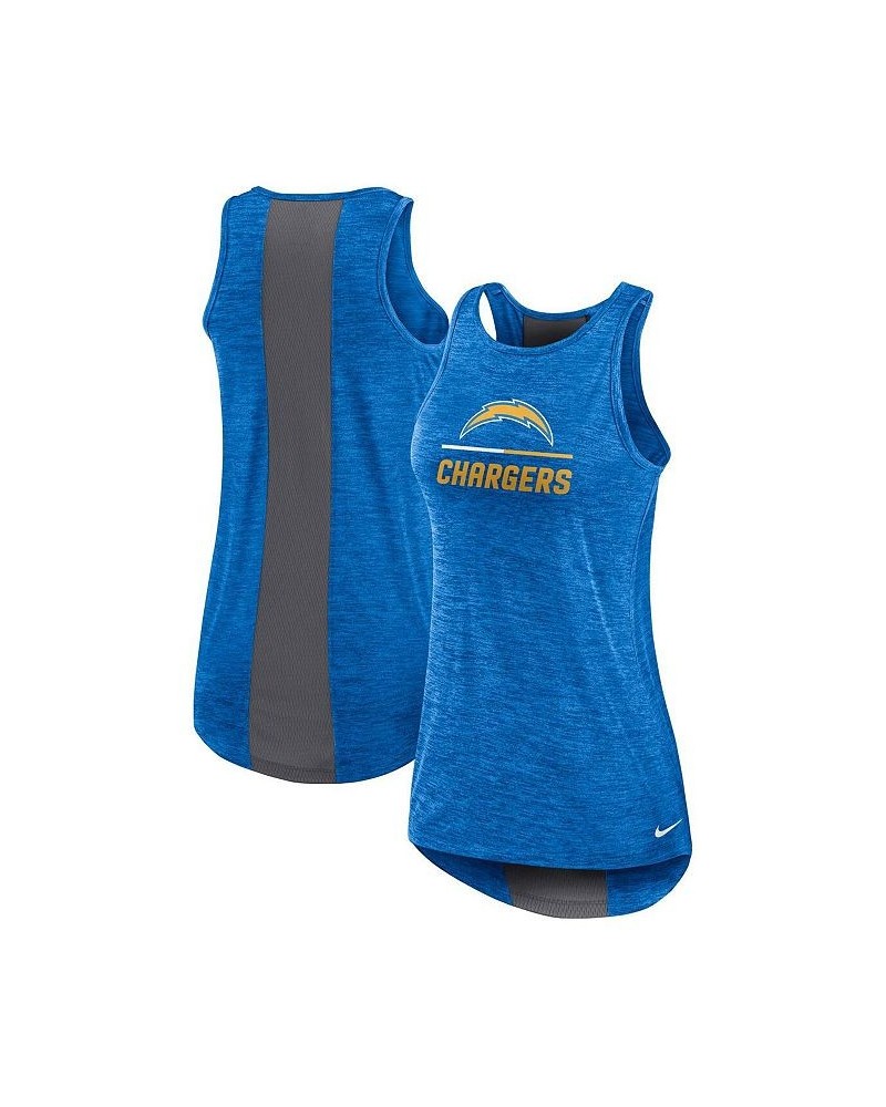 Women's Powder Blue Los Angeles Chargers High Neck Performance Tank Top Powder Blue $28.99 Tops