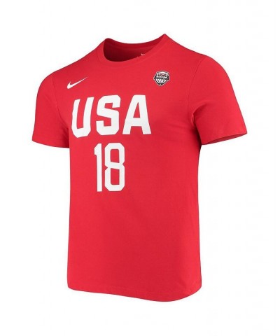 Women's Chelsea Gray USA Basketball Red Name and Number Performance T-shirt Red $28.49 Tops