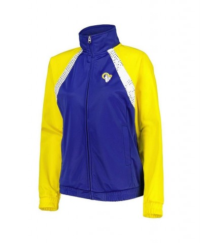 Women's Royal Gold Los Angeles Rams Confetti Raglan Full-Zip Track Jacket Royal, Gold $36.50 Jackets