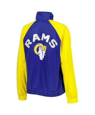 Women's Royal Gold Los Angeles Rams Confetti Raglan Full-Zip Track Jacket Royal, Gold $36.50 Jackets