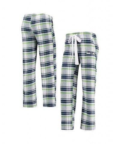 Women's College Navy Neon Green Seattle Seahawks Accolade Flannel Pants Navy, Neon $25.99 Pajama