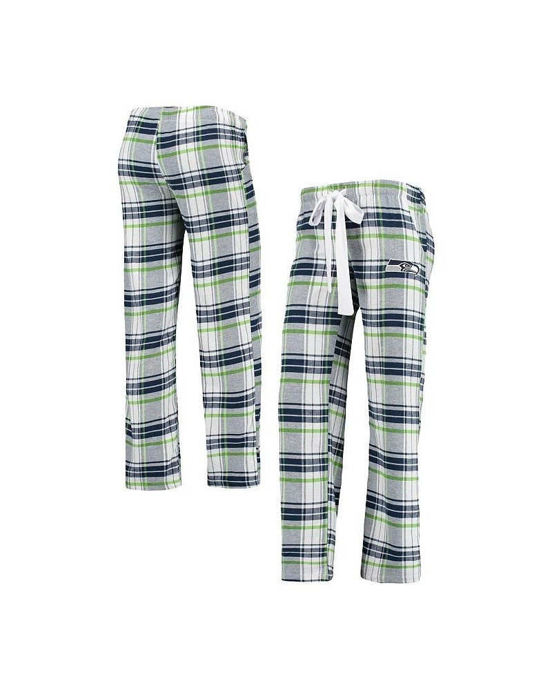 Women's College Navy Neon Green Seattle Seahawks Accolade Flannel Pants Navy, Neon $25.99 Pajama