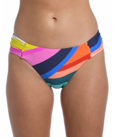 Women's Sunscape Side-Shirred Hipster Bikini Bottoms Multi $33.37 Swimsuits