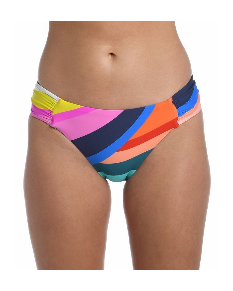 Women's Sunscape Side-Shirred Hipster Bikini Bottoms Multi $33.37 Swimsuits