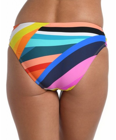 Women's Sunscape Side-Shirred Hipster Bikini Bottoms Multi $33.37 Swimsuits