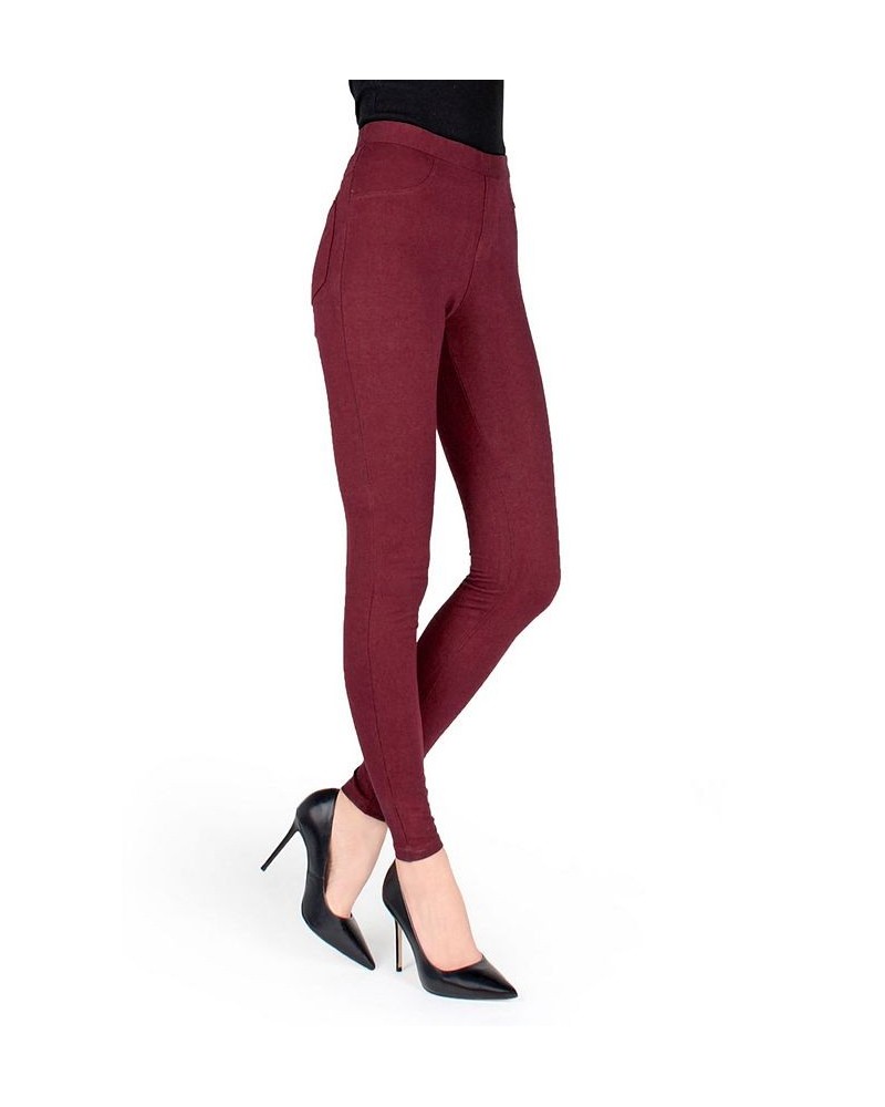 Soft Chic Women's Leggings Tawny Port $30.25 Pants