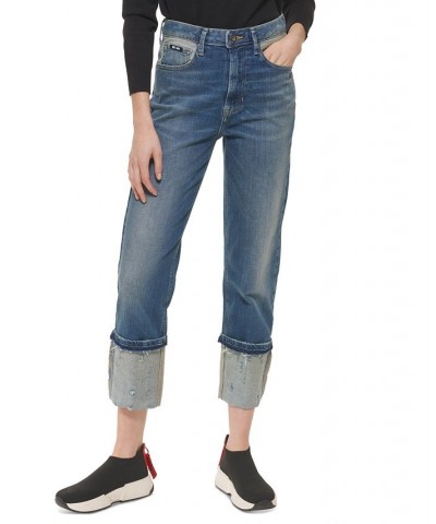 Women's Waverly High-Rise Cuffed Jeans Medium Wash Denim $31.89 Jeans