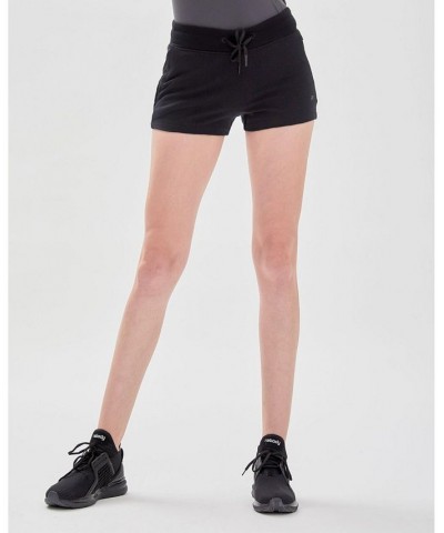 City Zip French Terry Shorts for Women Black $41.00 Shorts