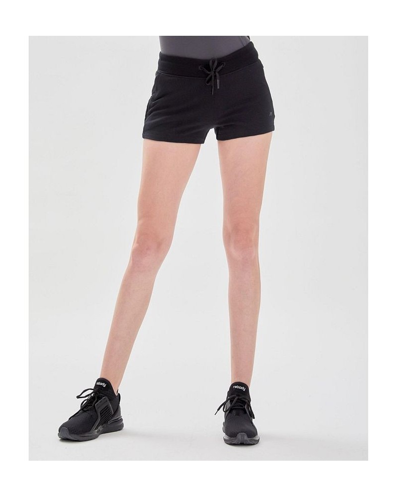 City Zip French Terry Shorts for Women Black $41.00 Shorts