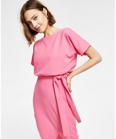 Blouson Wrap Dress Cool Blue $24.19 Dresses