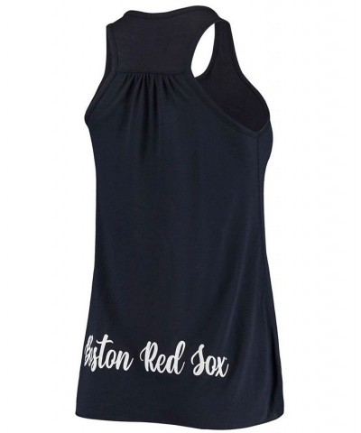 Women's Navy Boston Red Sox Front Back Tank Top Navy $27.49 Tops