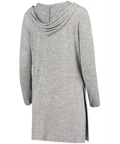 Women's Heathered Gray Wisconsin Badgers Cuddle Soft Duster Tri-Blend Hooded Cardigan Heathered Gray $32.90 Sweaters