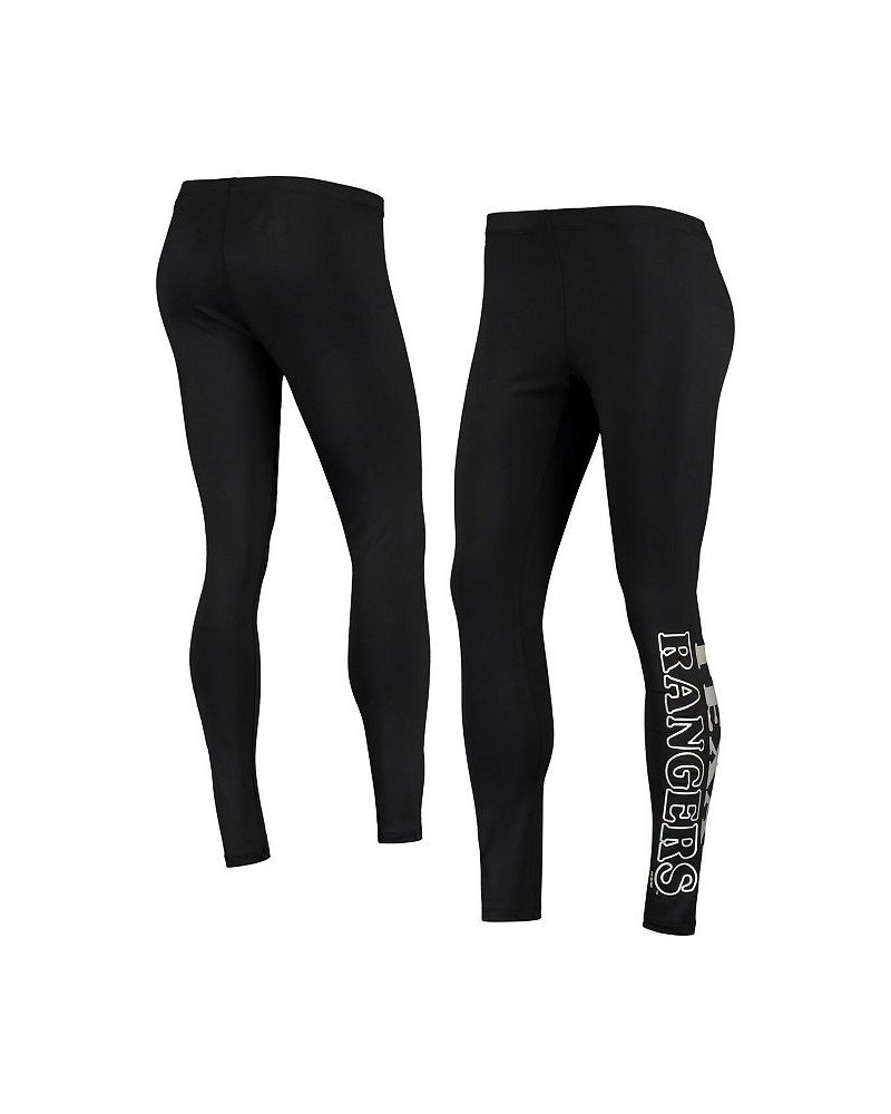 Women's Black Texas Rangers Stadium Leggings Black $18.90 Pants